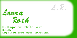 laura roth business card